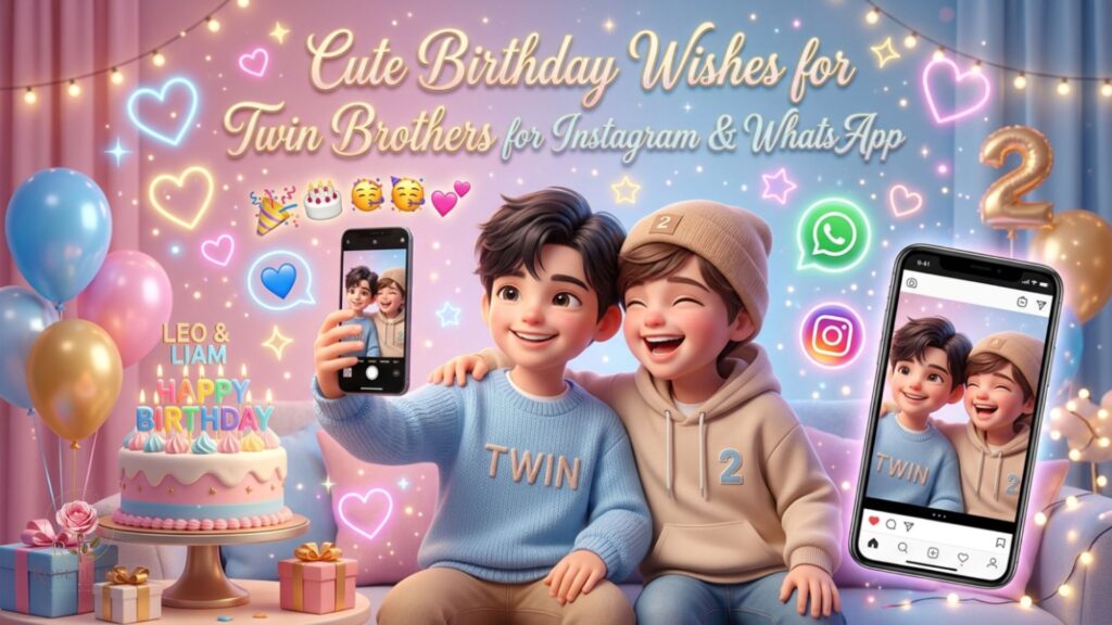 Birthday Wishes for Twin Brothers
