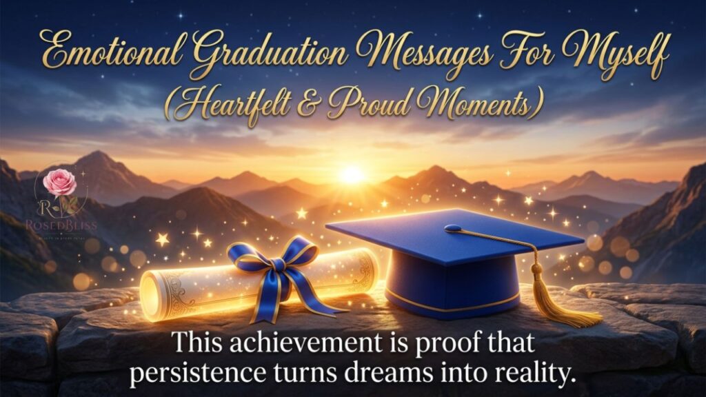 Graduation Messages For Myself