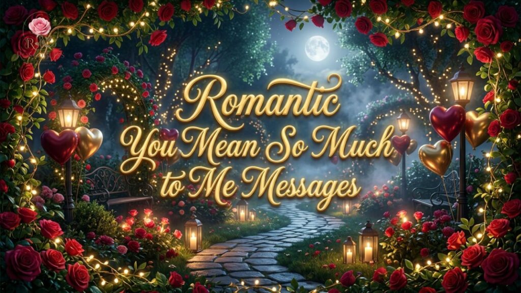 You Mean So Much to Me Messages