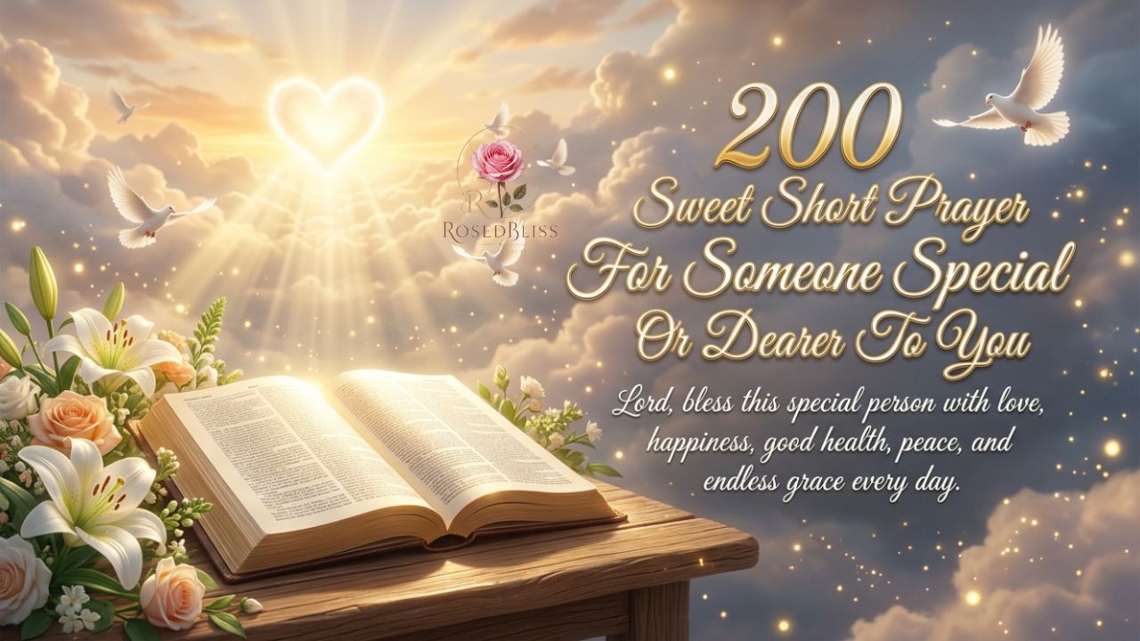 Short Prayer For Someone Special