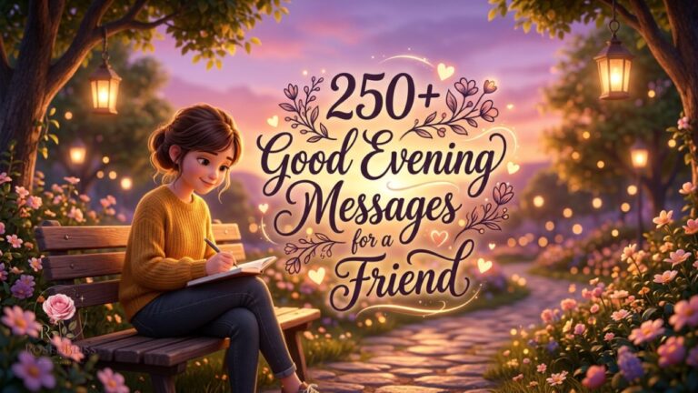 Good Evening Messages for a Friend