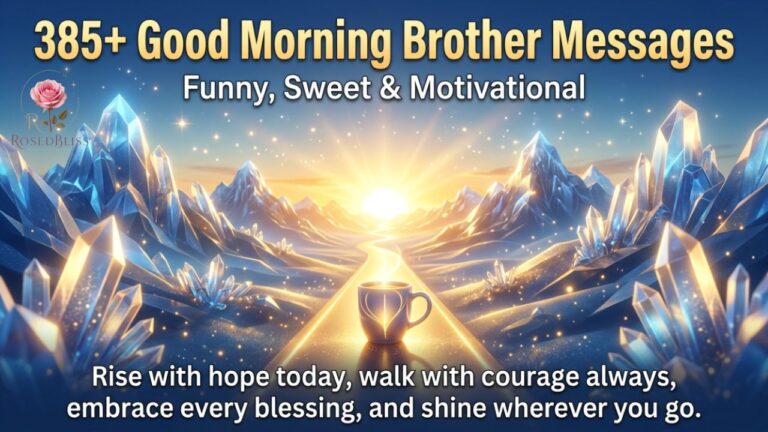 Good Morning Brother Messages